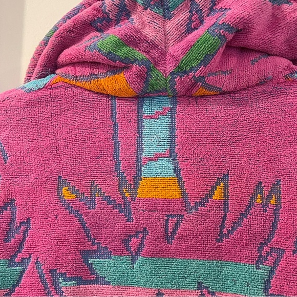 VINTAGE CYPRESS BY JUANA HEAVY COTTON TERRY BATH ROBE SUNRISE PINEAPPLE ONE SIZE - Picture 11 of 16